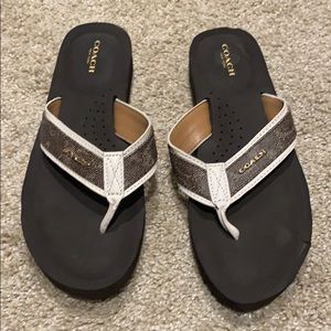 Coach flip flops